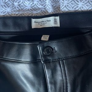 Abercrombie and Fitch Curve Love Leather Pants